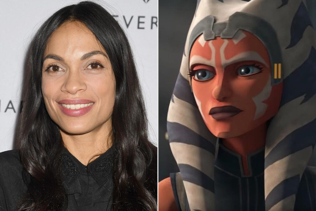 Ahsoka interpretata da Rosario Dawson in The Mandalorian e nella nuova serie stand-alone