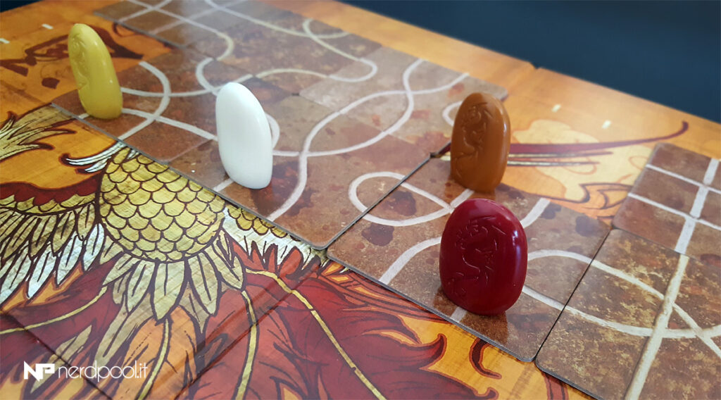 Problemi di posizionamento delle tessere di Tsuro e discromia