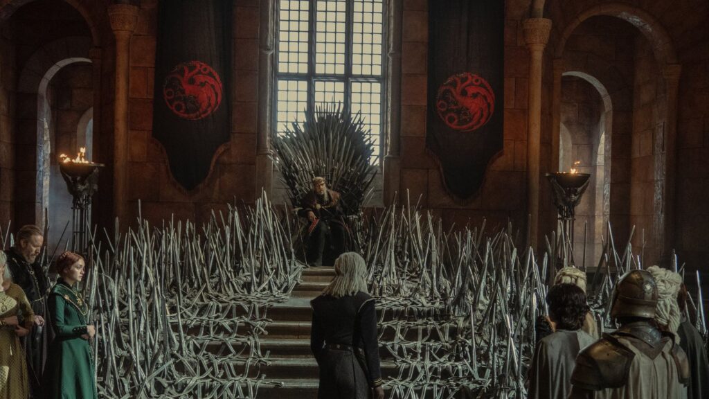 Re Viserys sul Trono di Spade - HODT 1x08 | Photo Credits: HBO