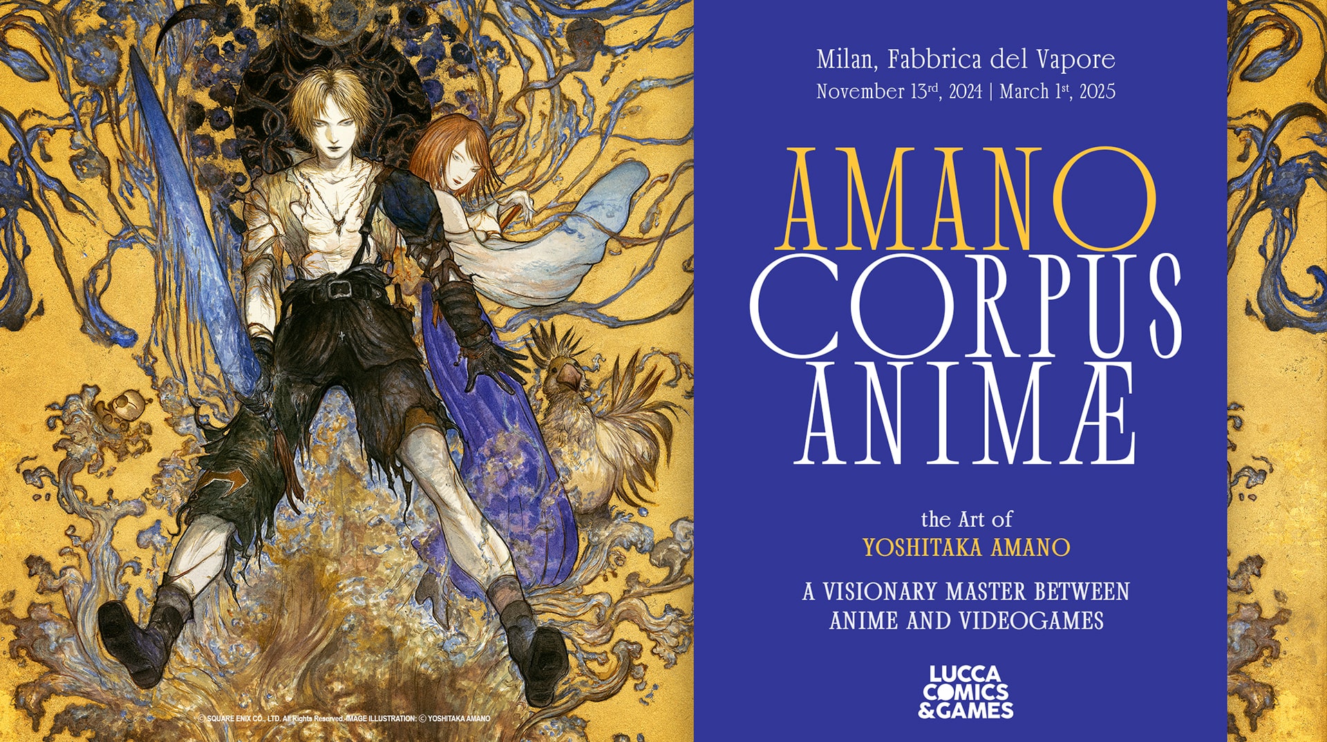 AMANO CORPUS ANIMAE: La prima mostra europea dedicata a Yoshitaka Amano