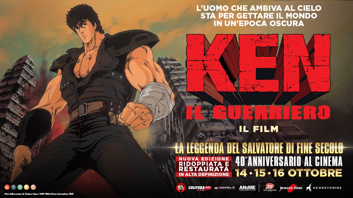 40 anni di Ken il guerriero: la festa al cinema – solo il 14, 15, 16 ottobre