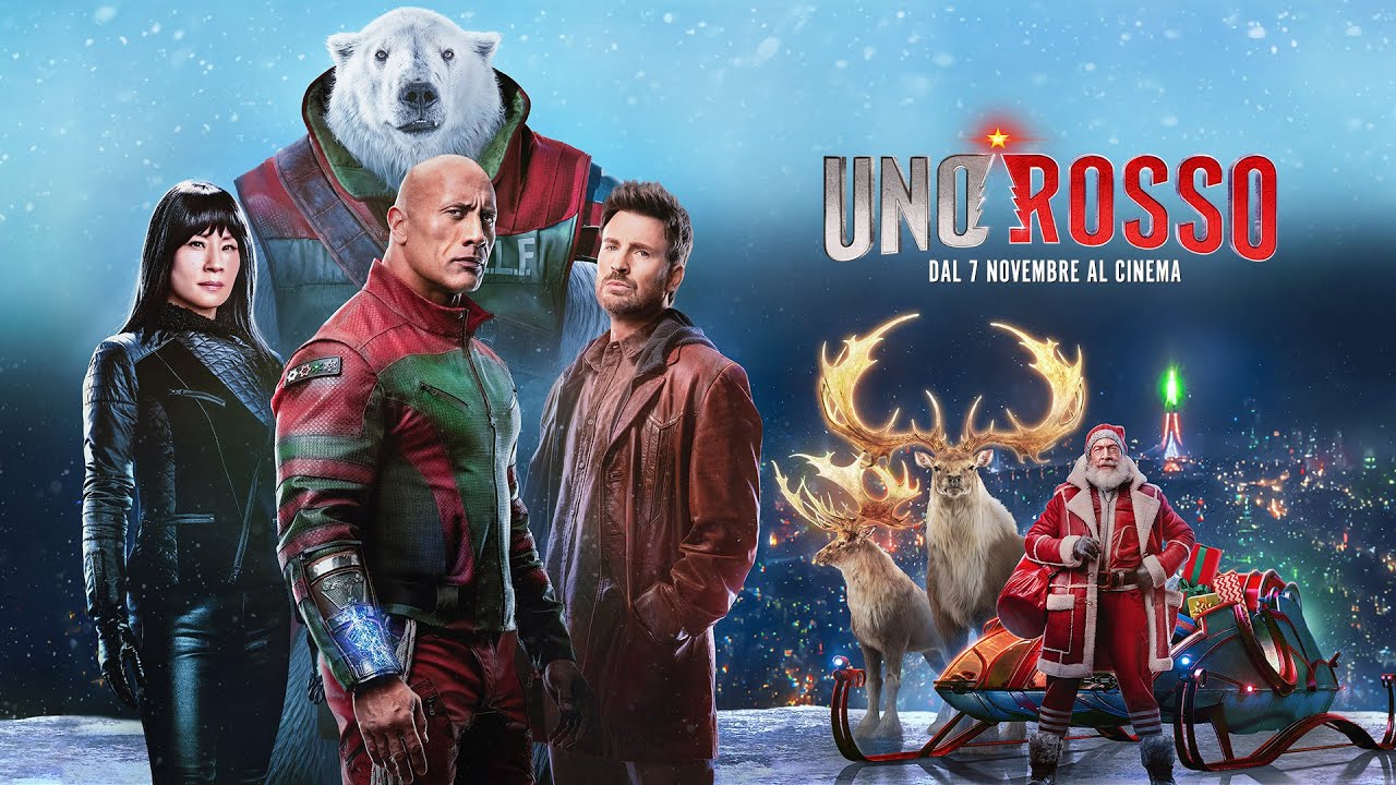 Uno Rosso: Chris Evans e Dwayne Johnson cercano di salvare il Natale nel nuovo trailer