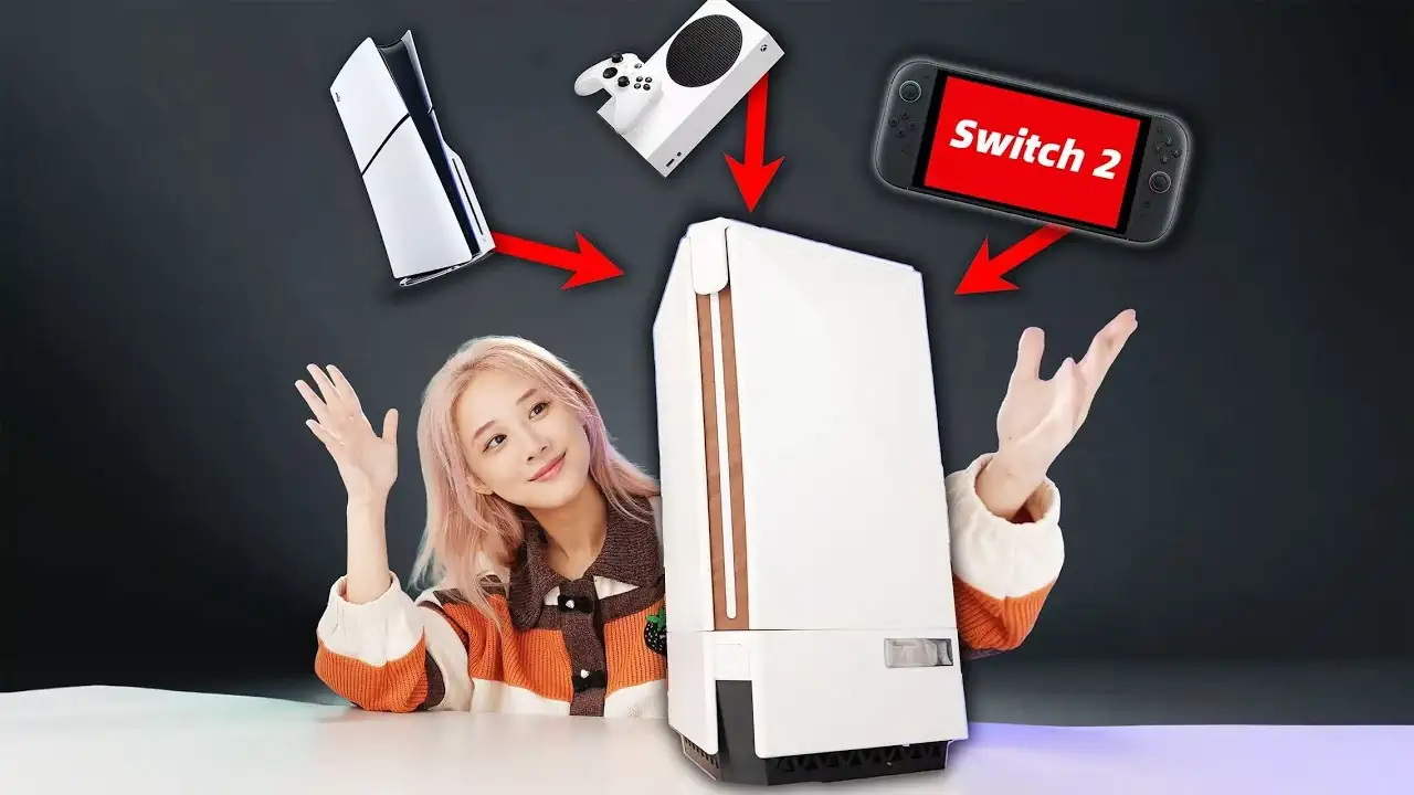 “Ningtendo PXBOX 5”: una modder unisce PS5, Xbox Series e Switch 2 in un’unica console